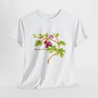 Floral Fig Branch Tee — Botanical Watercolor T‑Shirt Genesis !:29