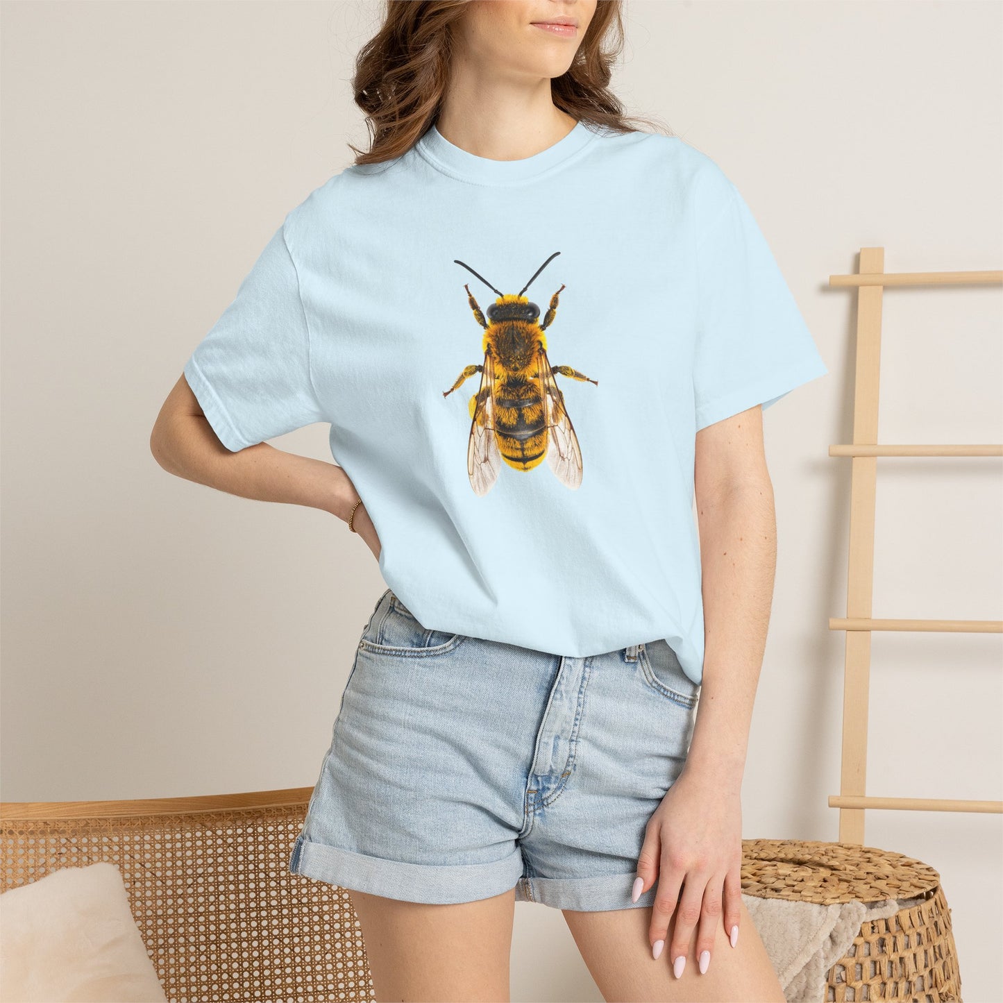 Bee Graphic T-Shirt — Vintage Honeybee Illustration Tee