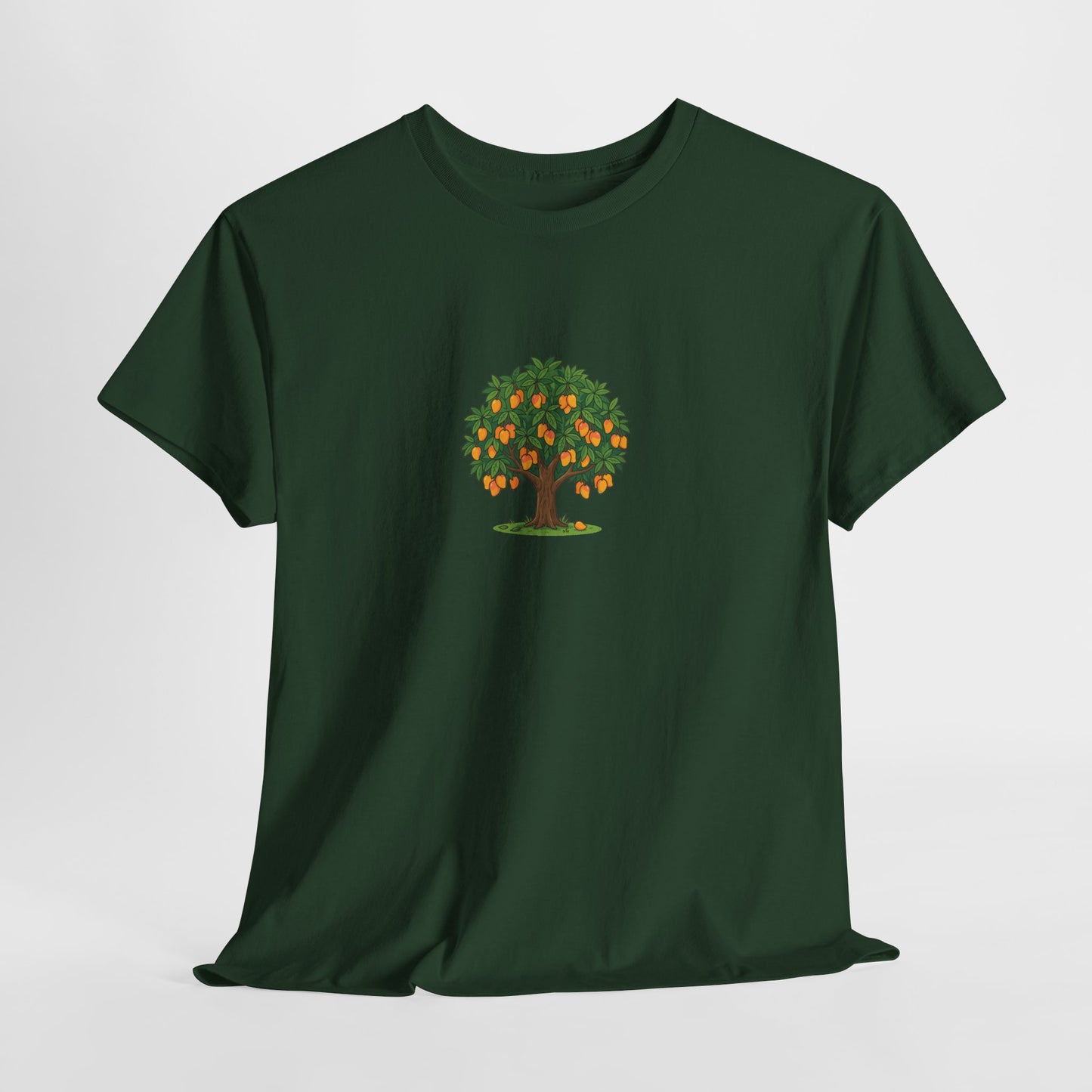 Mangoes Tree Graphic Tee — Minimal Fruit Tree T-Shirt