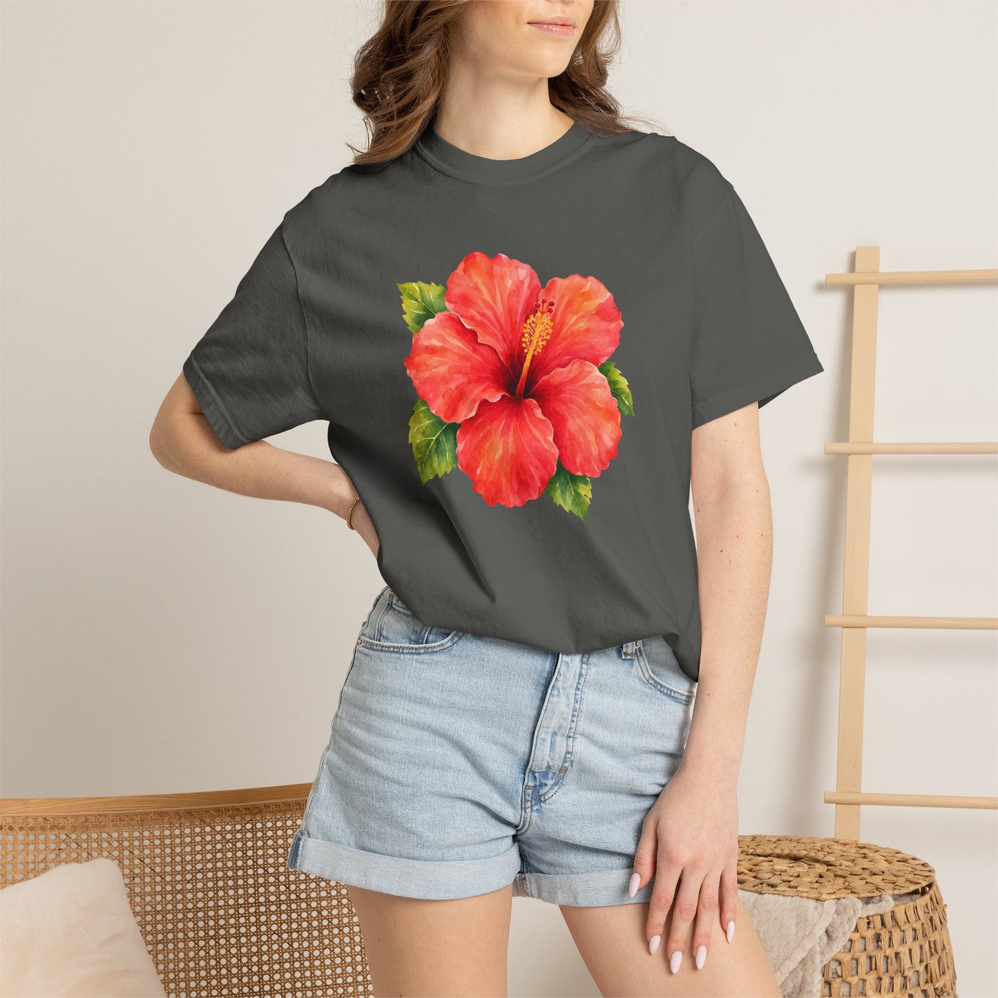 Hibiscus Bloom T-Shirt — Tropical Floral Tee
