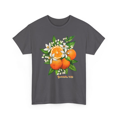 Orange Blossom Tee — Genesis 1:29 Fruit Illustration Shirt