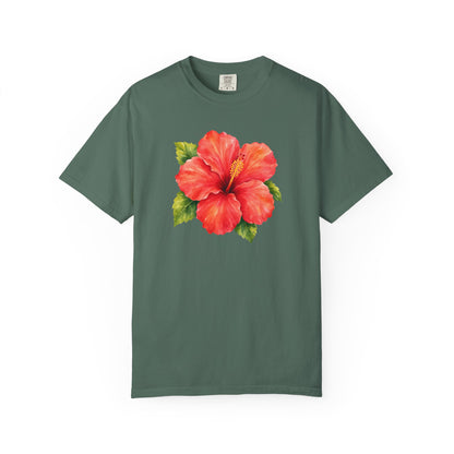 Hibiscus Bloom T-Shirt — Tropical Floral Tee