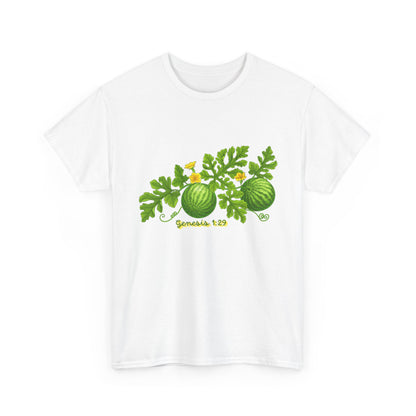 Watermelon T-Shirt — Genesis 1:29 Garden Illustration Tee