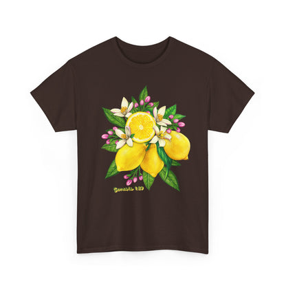 Lemon Blossom Tee — Botanical Citrus Graphic T‑Shirt (Genesis 1:29)