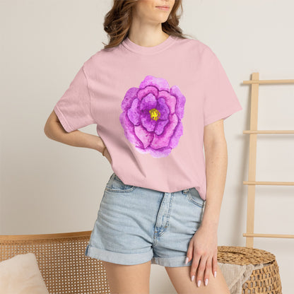 Floral Watercolor Chest Rose T-Shirt