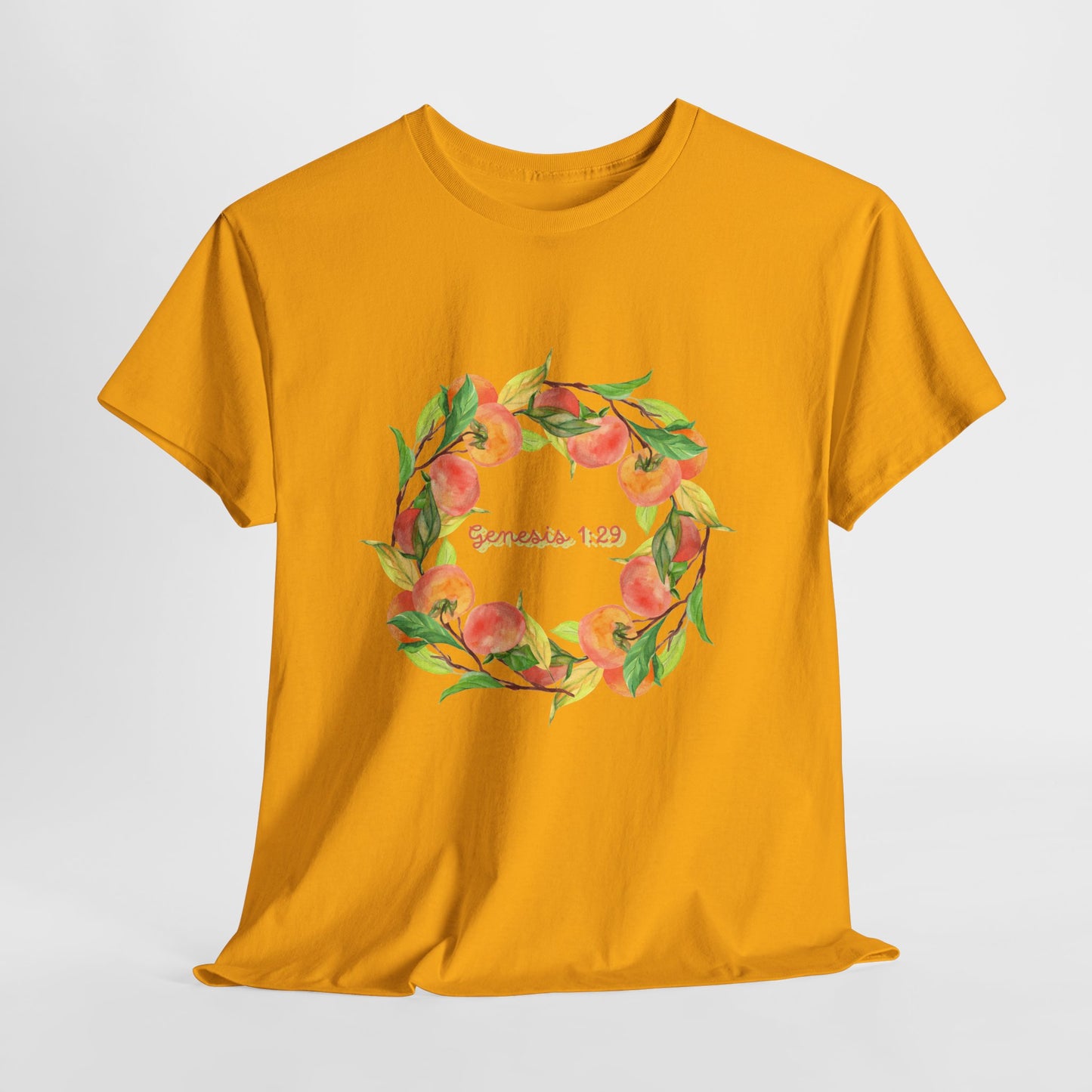 Peaches Wreath T‑Shirt — Jeremiah 29:11 Inspirational Christian Tee