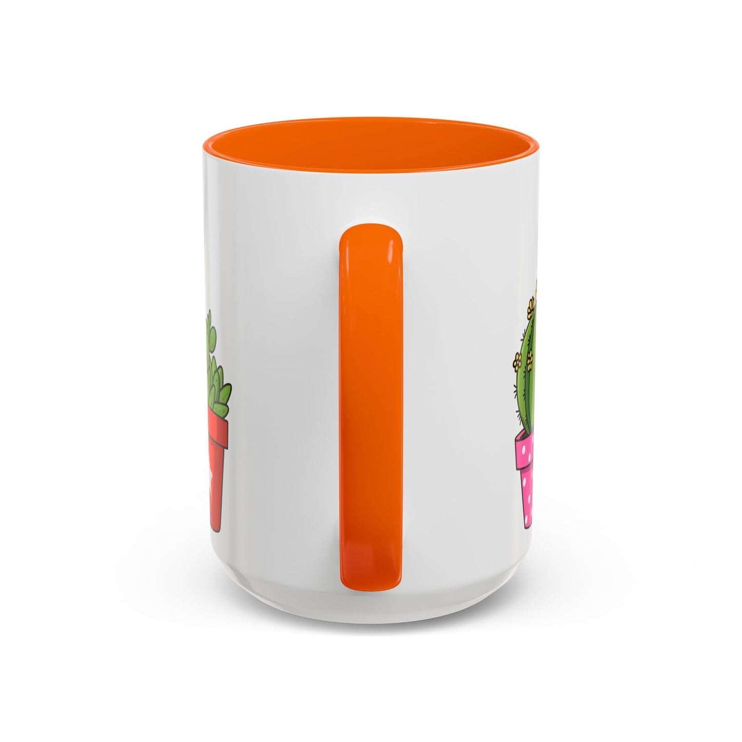 Cactus & Succulent Accent Coffee Mug — Cute Potted Plants 11/15oz