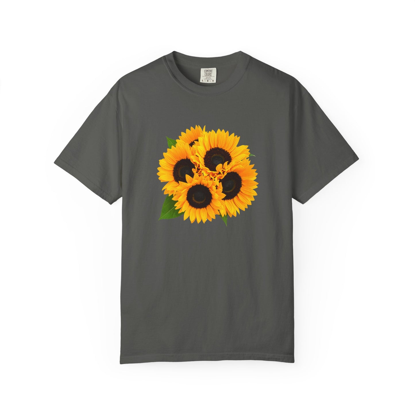 Sunflower Trio T-Shirt — Bright Floral Graphic Tee