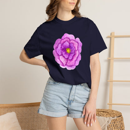 Floral Watercolor Chest Rose T-Shirt