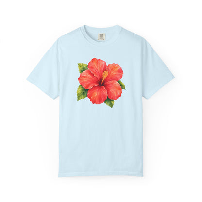 Hibiscus Bloom T-Shirt — Tropical Floral Tee