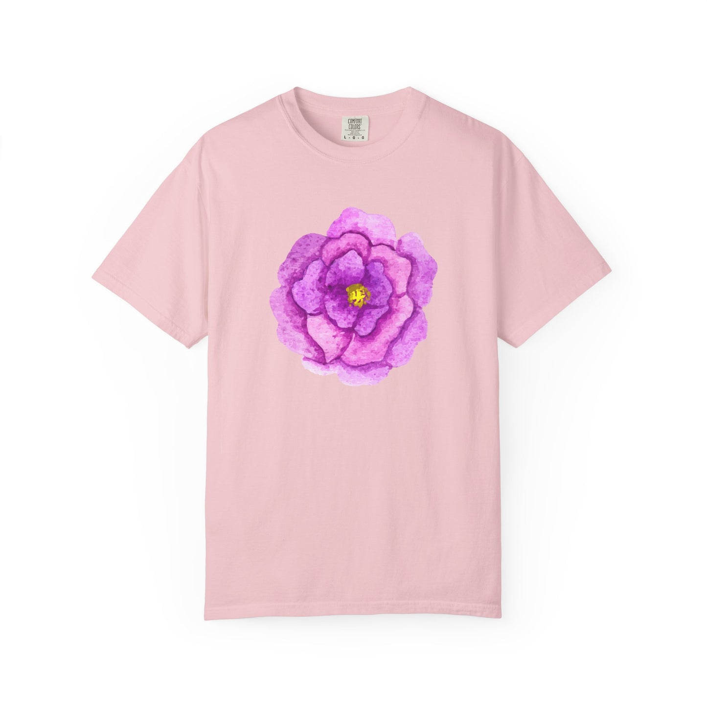 Floral Watercolor Chest Rose T-Shirt