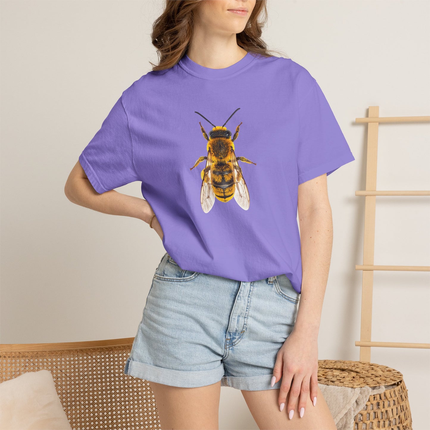 Bee Graphic T-Shirt — Vintage Honeybee Illustration Tee