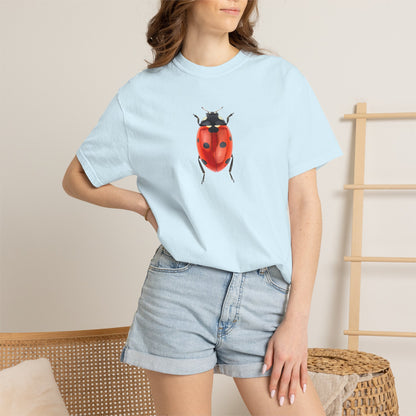 Ladybug With Top Hat T-Shirt — Whimsical Insect Graphic Tee