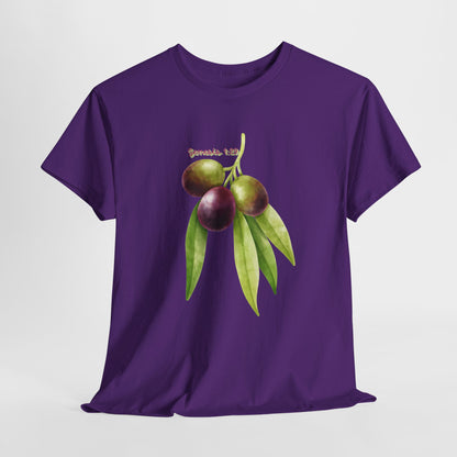 Olive Branch Watercolor T-Shirt — Genesis 1:29 Faith Tee