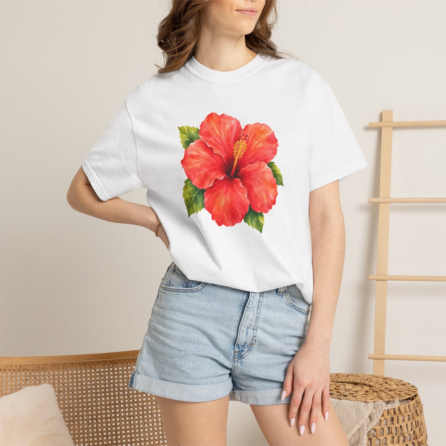 Hibiscus Bloom T-Shirt — Tropical Floral Tee