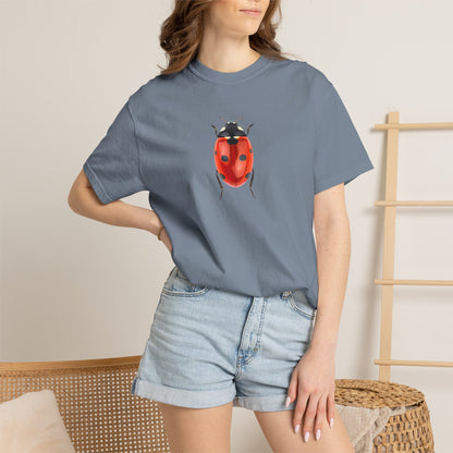 Ladybug With Top Hat T-Shirt — Whimsical Insect Graphic Tee