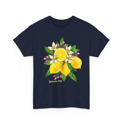 Lemon Blossom Tee — Botanical Citrus Graphic T‑Shirt (Genesis 1:29)
