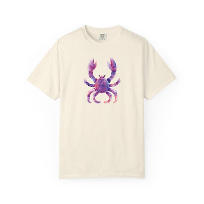 Watercolor Crab T-Shirt — Coastal Beach Vibes Graphic Tee