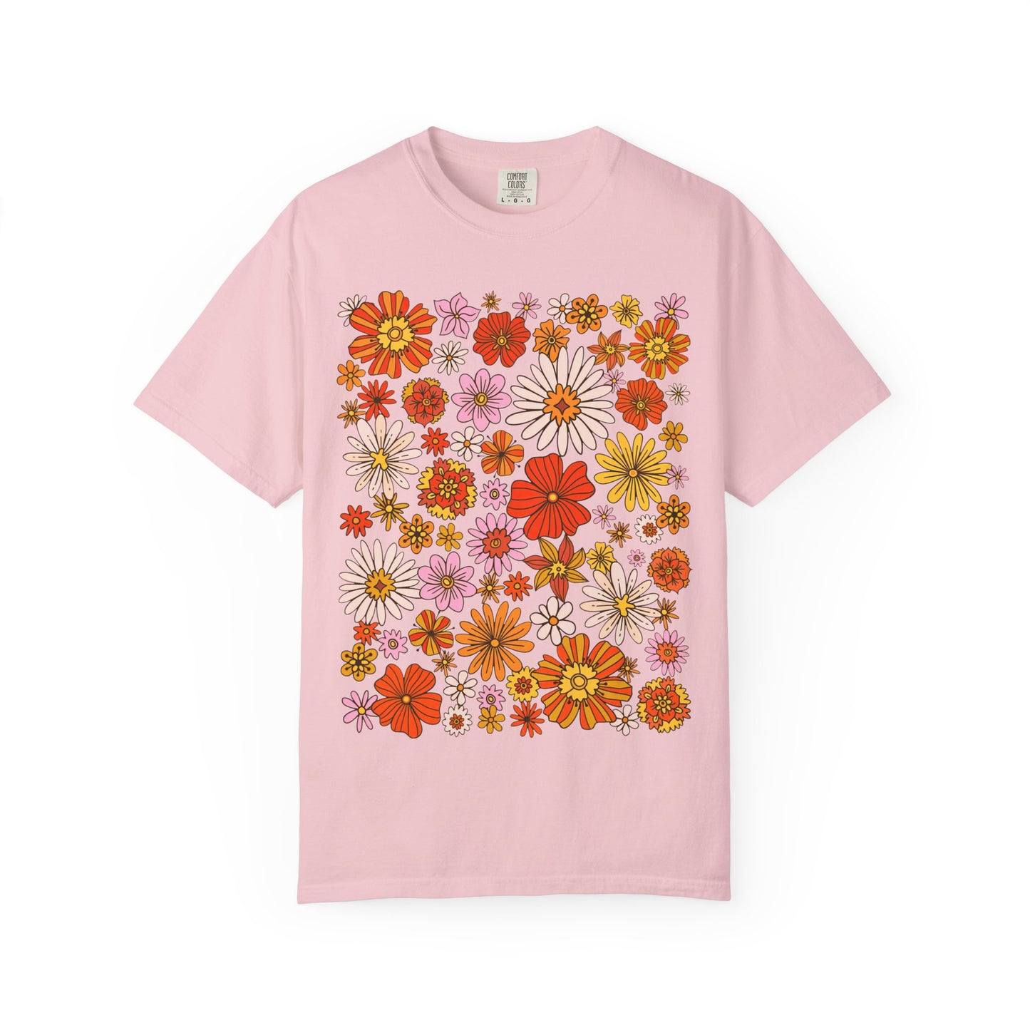 Floral Bouquet Tee — Retro Wildflower Print T-Shirt