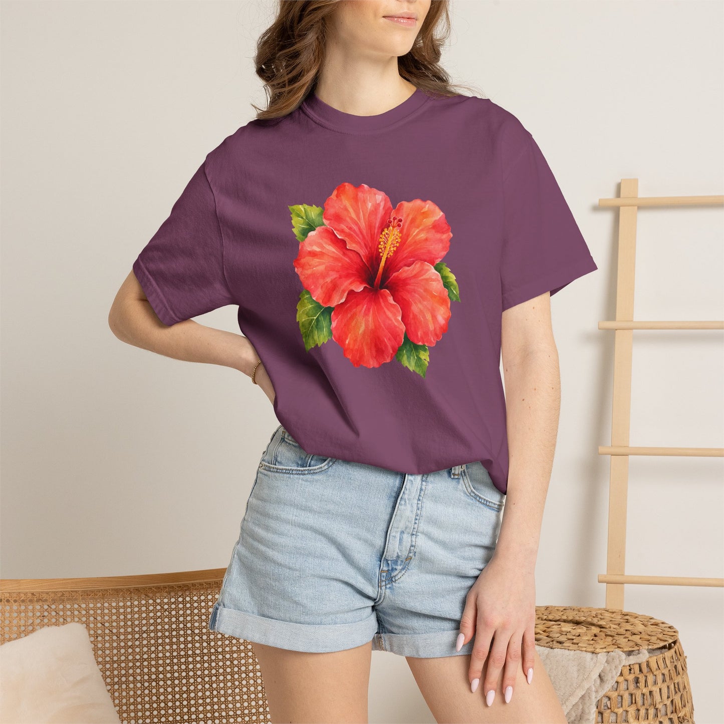 Hibiscus Bloom T-Shirt — Tropical Floral Tee