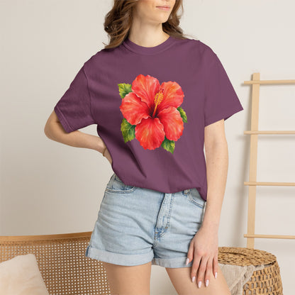 Hibiscus Bloom T-Shirt — Tropical Floral Tee
