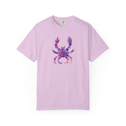 Watercolor Crab T-Shirt — Coastal Beach Vibes Graphic Tee