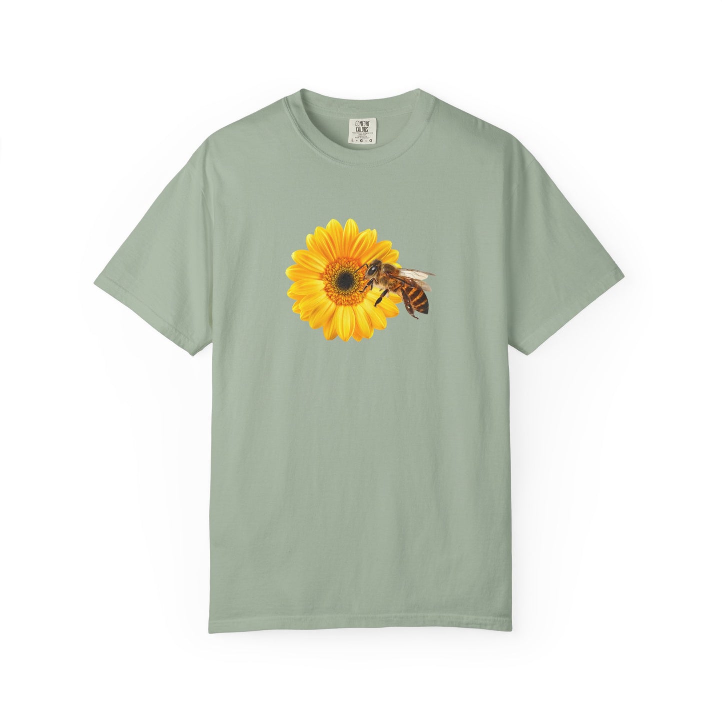 Sunflower & Bee T-Shirt — Floral Nature Graphic Tee