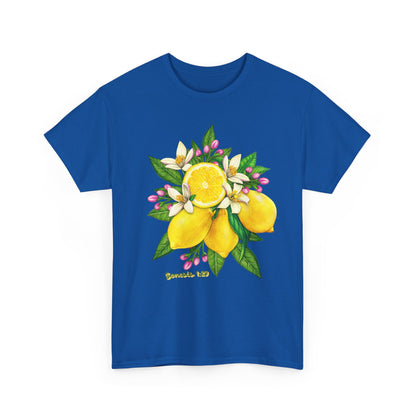 Lemon Blossom Tee — Botanical Citrus Graphic T‑Shirt (Genesis 1:29)