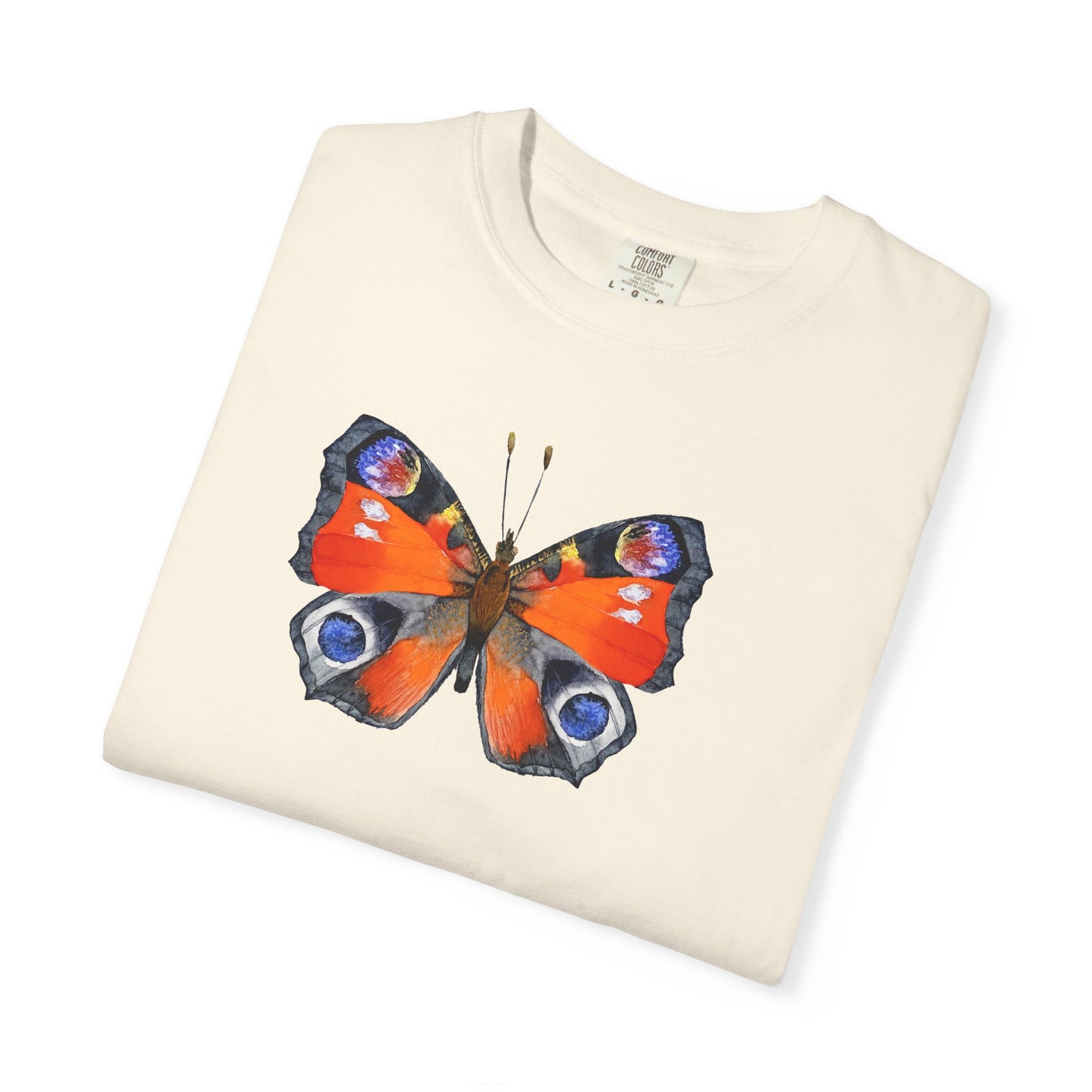 Butterfly Graphic T-Shirt — Peacock Eye Floral Tee