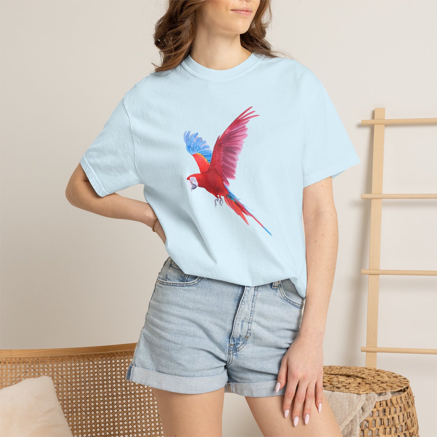 Parrot Flight T-Shirt — Colorful Macaw Graphic Tee