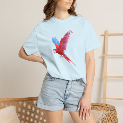 Parrot Flight T-Shirt — Colorful Macaw Graphic Tee