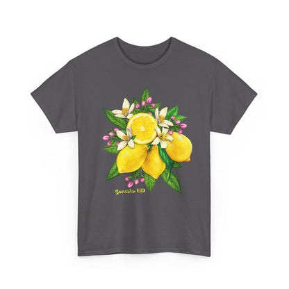Lemon Blossom Tee — Botanical Citrus Graphic T‑Shirt (Genesis 1:29)