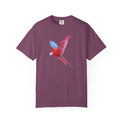 Parrot Flight T-Shirt — Colorful Macaw Graphic Tee