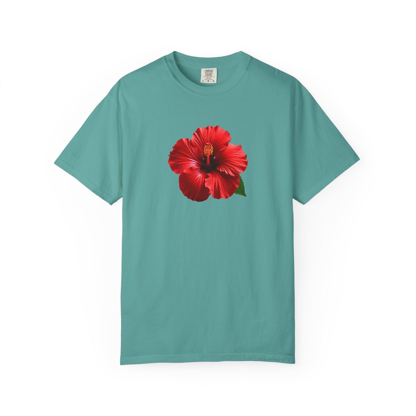 Hibiscus Bloom T-Shirt — Red Floral Graphic Tee