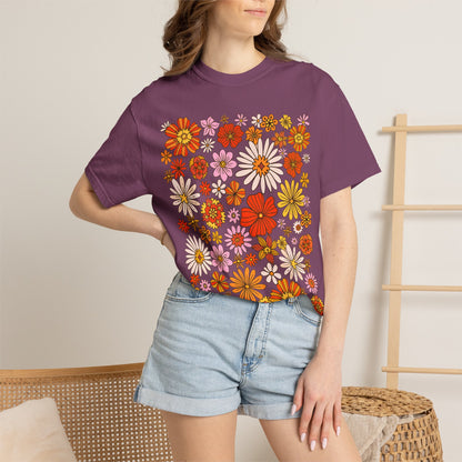 Floral Bouquet Tee — Retro Wildflower Print T-Shirt
