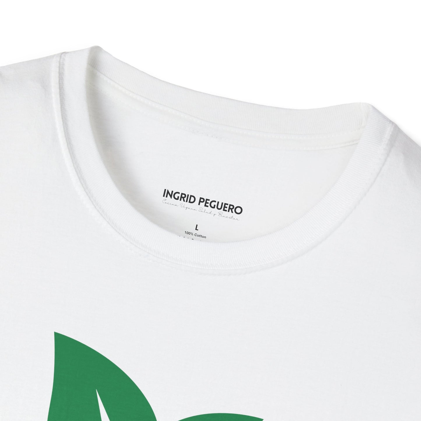 Vegan Leaf Logo T-Shirt — Eco-Friendly Plant-Based Pride Tee
