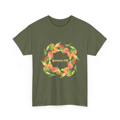 Peaches Wreath T‑Shirt — Jeremiah 29:11 Inspirational Christian Tee