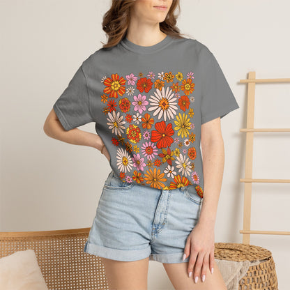 Floral Bouquet Tee — Retro Wildflower Print T-Shirt