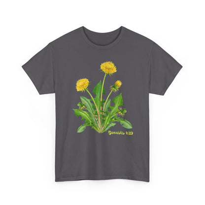 Dandelion Botanical Tee — Genesis 1:29 Floral Graphic T-Shirt