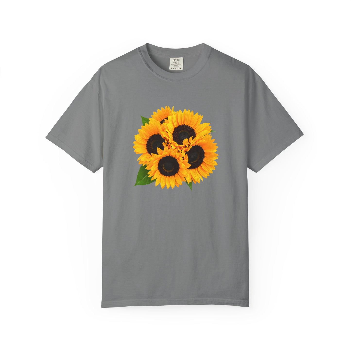 Sunflower Trio T-Shirt — Bright Floral Graphic Tee