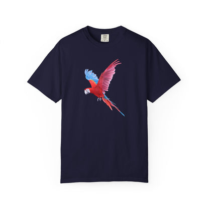 Parrot Flight T-Shirt — Colorful Macaw Graphic Tee