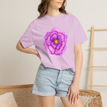 Floral Watercolor Chest Rose T-Shirt