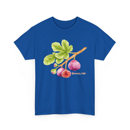 Fig Branch T‑Shirt — Botanical Fig Illustration Tee with Scripture (Genesis 1:29)