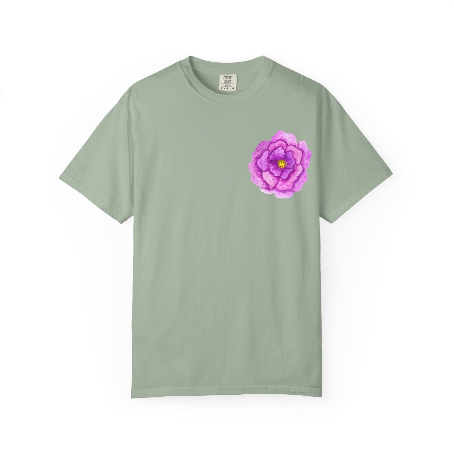 Floral Watercolor Chest Rose T-Shirt