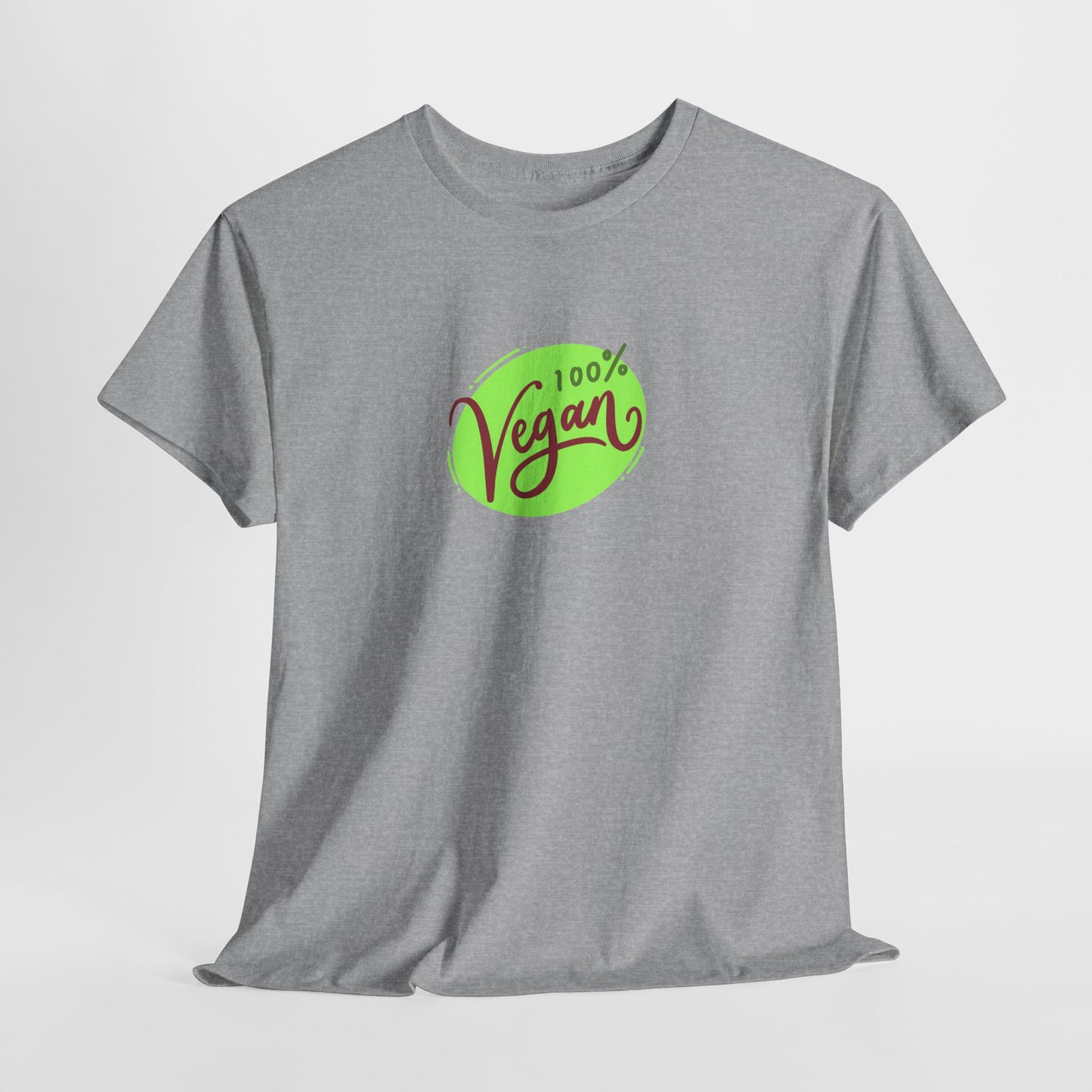 Vegan Tee — 100% Vegan Green Badge T-Shirt