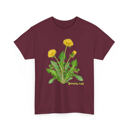 Dandelion Botanical Tee — Genesis 1:29 Floral Graphic T-Shirt