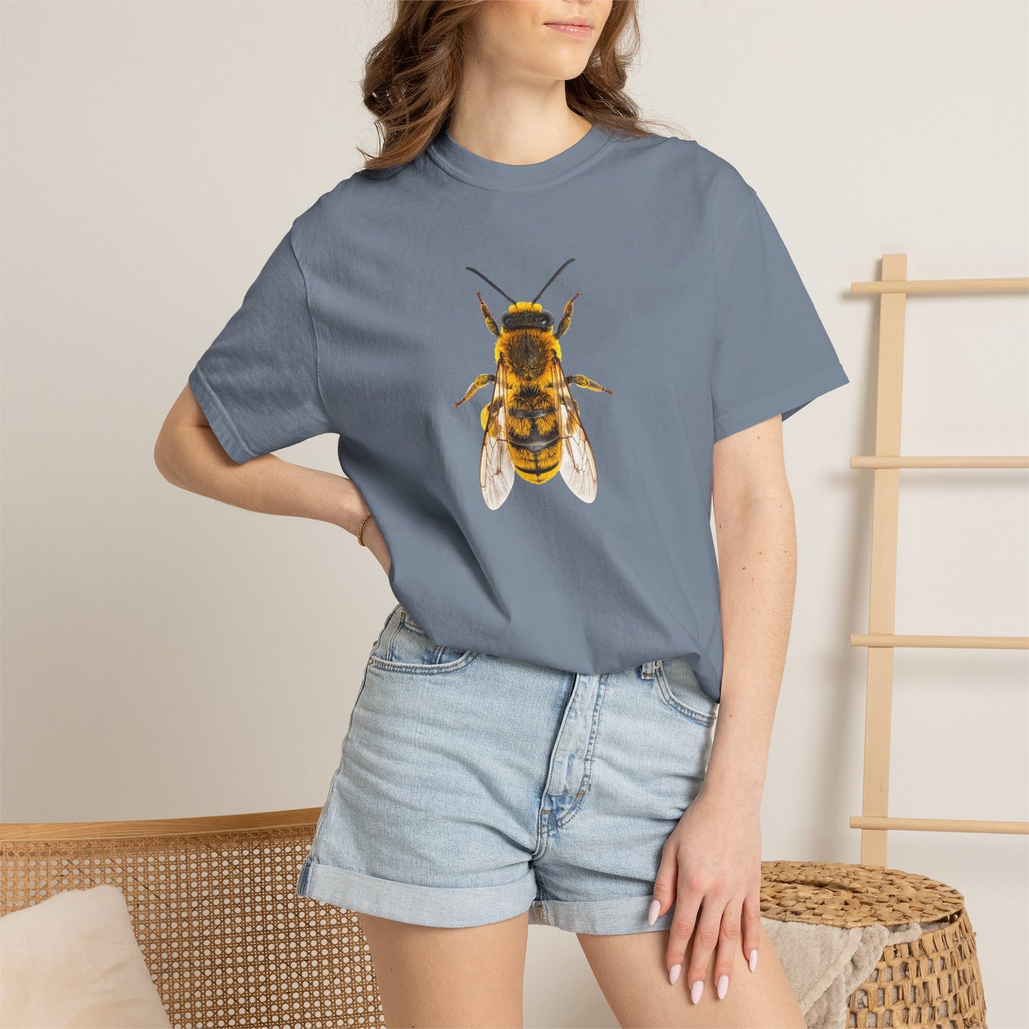 Bee Graphic T-Shirt — Vintage Honeybee Illustration Tee