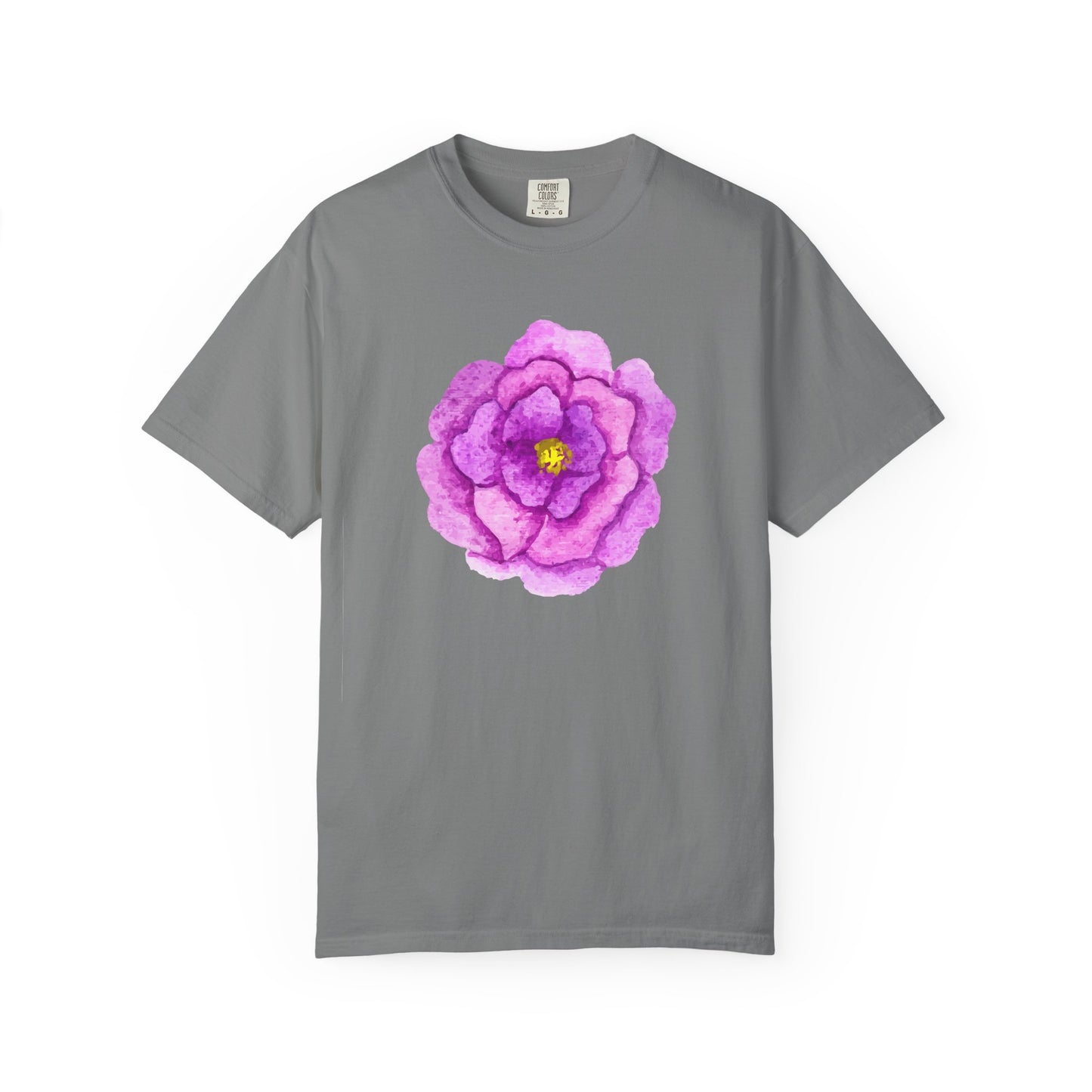 Floral Watercolor Chest Rose T-Shirt