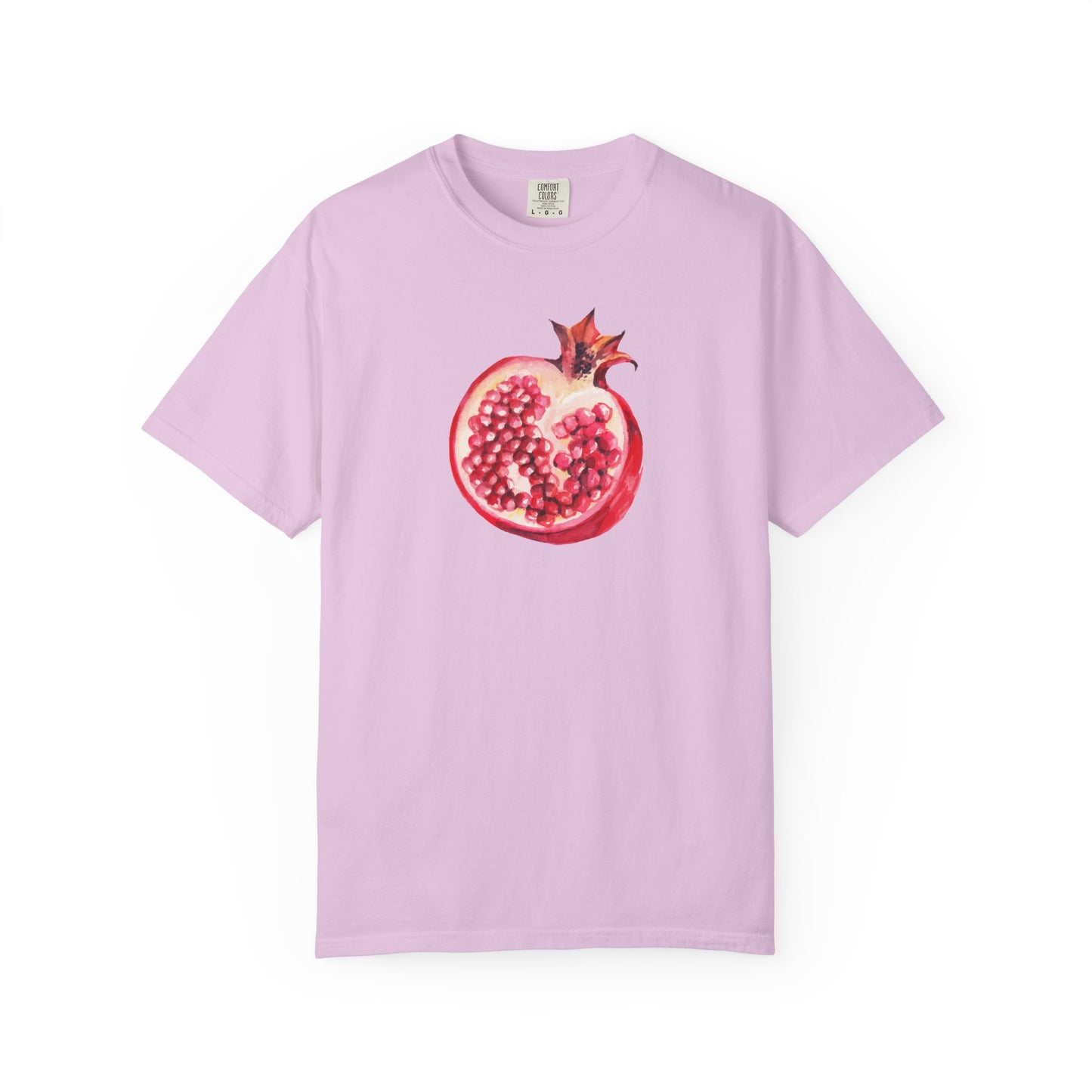 Pomegranate Watercolor T-Shirt — Fruit Illustration Tee for Foodies & Nature Lovers
