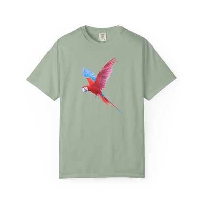 Parrot Flight T-Shirt — Colorful Macaw Graphic Tee